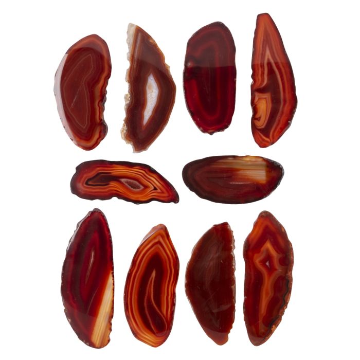 A1 Agate Slice Red (1.5" to 2") (10pcs) NETT