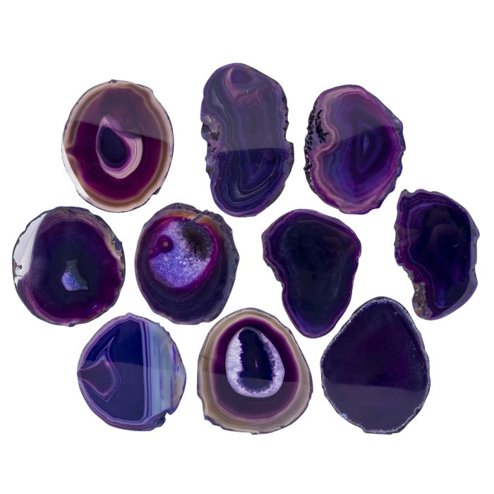 A3 Agate Slice Purple (2.5" to 3") NETT