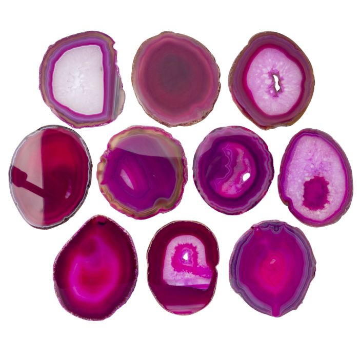 A5 Agate Slice Pink (4" to 5") NETT
