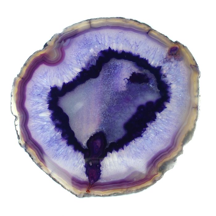 A8 Agate Slice Purple (6" to 7") NETT