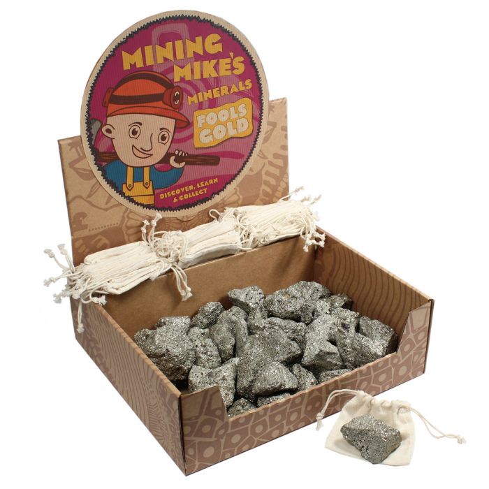 Mining Mike's Pyrite (Fools Gold) Retail Box (40 Piece) NETT