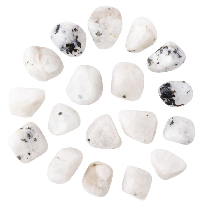 Rainbow Moonstone Small Tumblestone 10-20mm, India (100g) NETT