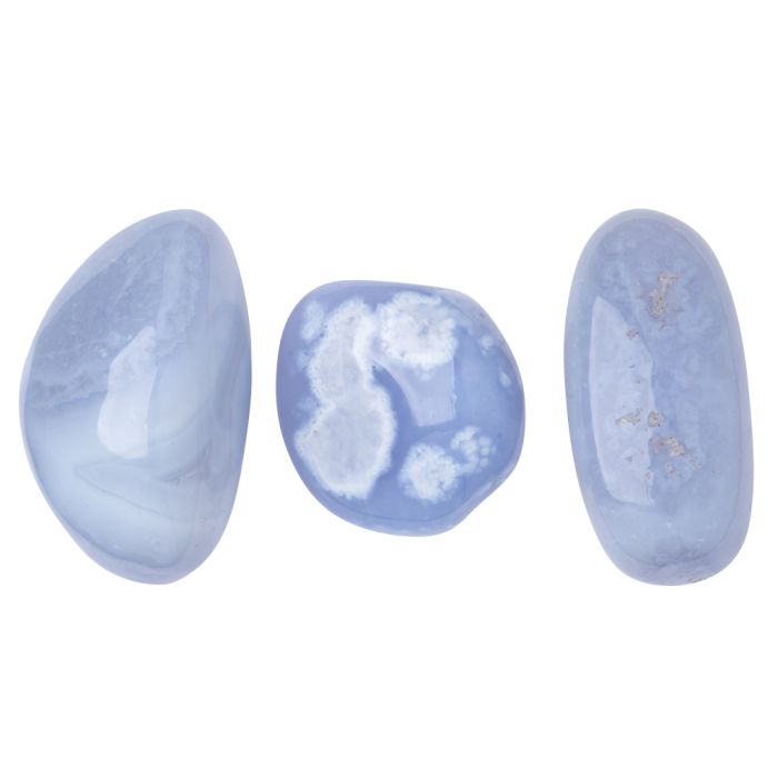 Agate Lace Blue (100g) 40-50mm XL Tumble NETT
