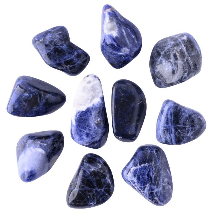 Sodalite Tumblestone Extra Large 40-50mm, Brazil (250g) NETT