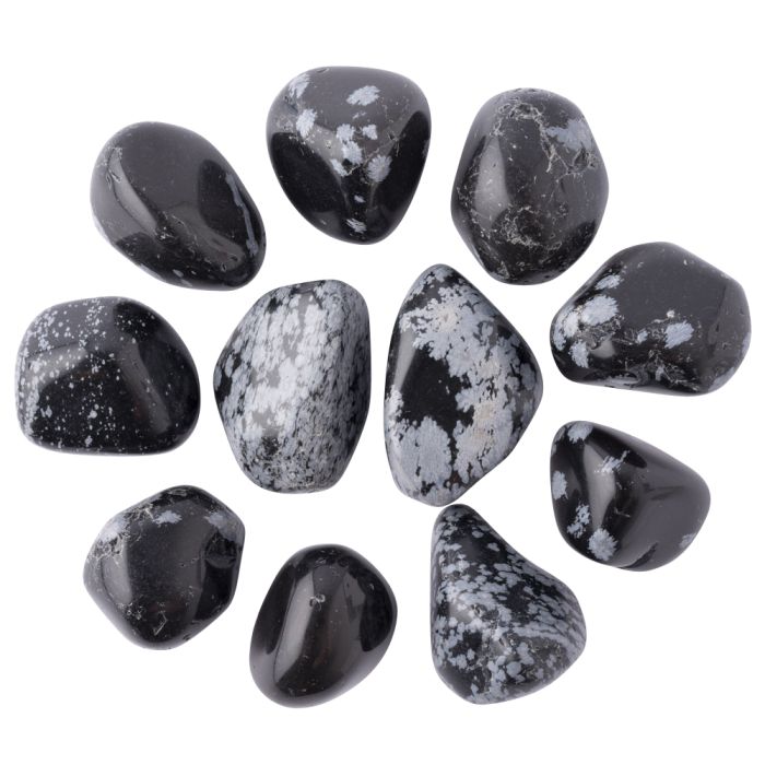 Obsidian Snowflake Extra Large Tumblestone 30-50mm (250g) NETT