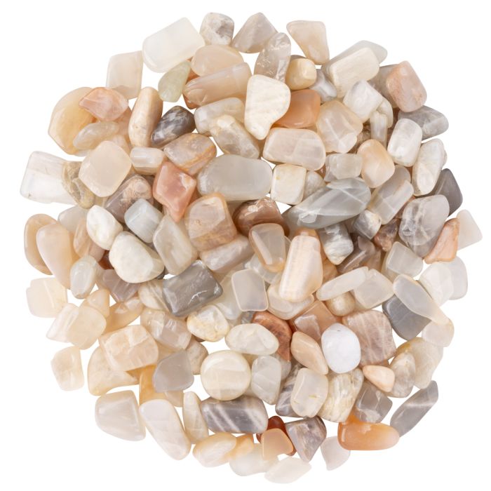 Moonstone Small Tumblestone 10-20mm, India (250g) NETT