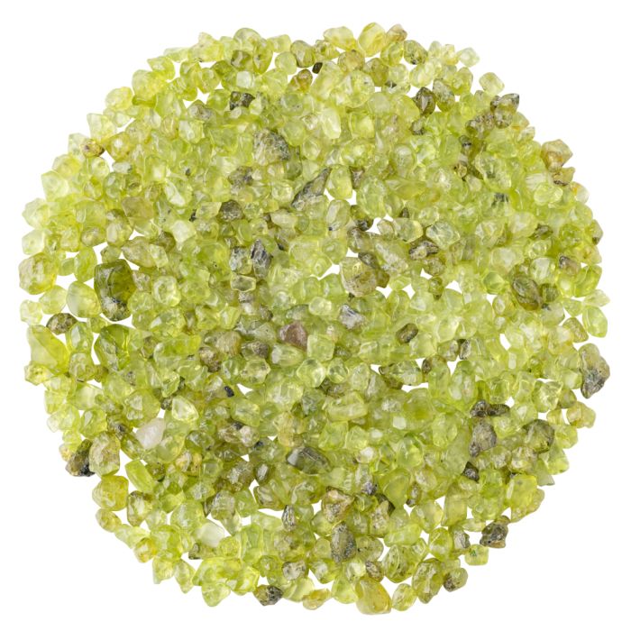 Peridot Tiny Tumble Chips <5mm, India (50g) NETT