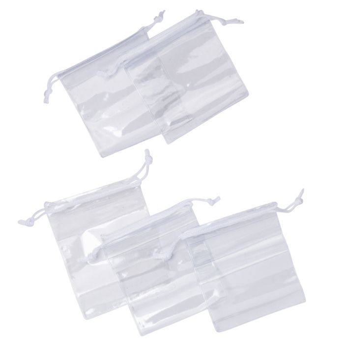 Clear Drawstring Bag 90x120mm (20pcs) NETT