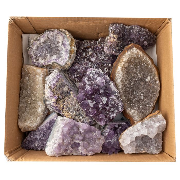 Amethyst Druze 4th Grade Bulk & Unsized, Brazil (25KG Carton) NETT