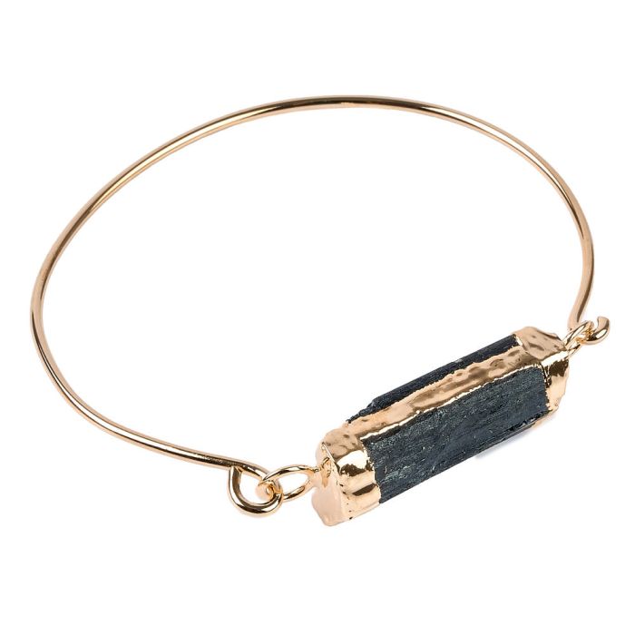 Bangle with Tourmaline, Gold Plated (1pc) NETT