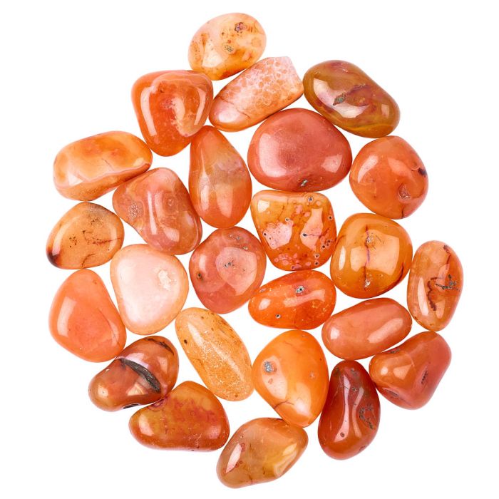 Carnelian Medium Tumblestone 20-30mm, India (250g) NETT