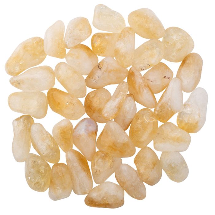 Citrine Heat Treated B Grade Medium Tumblestone 20-30mm, Brazil (250g) NETT