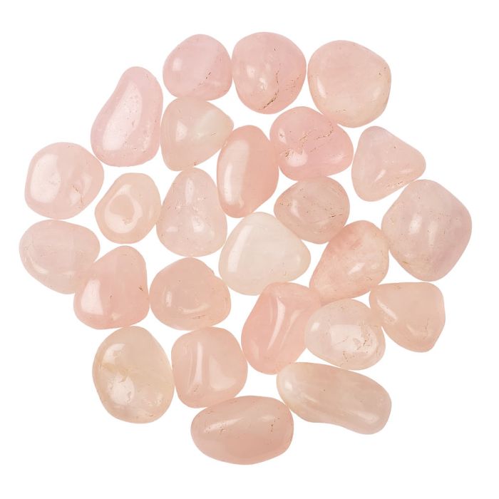 Rose Quartz 2nd Quality 20-30mm Medium Tumblestone Brazil (250g) NETT