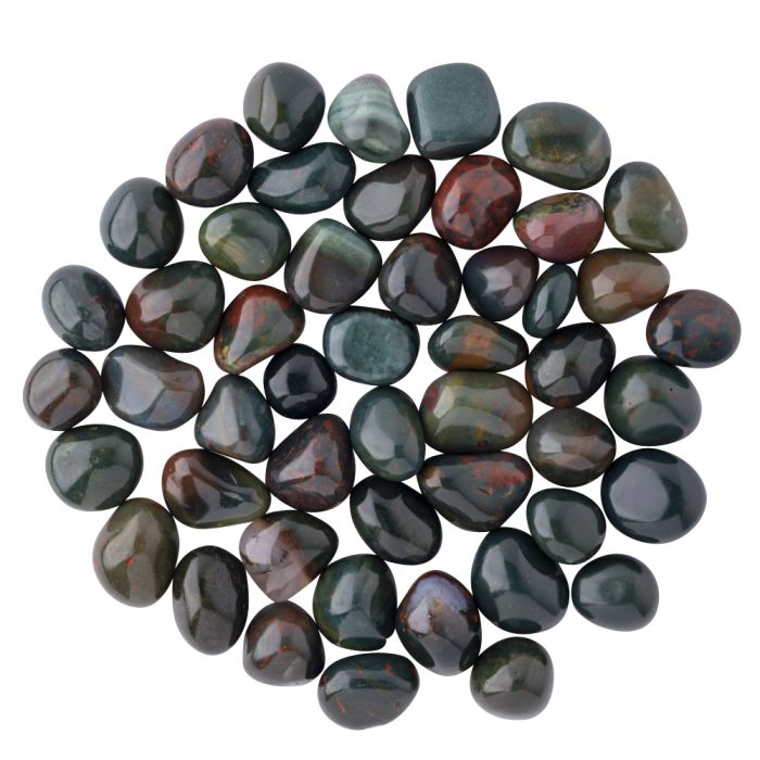 Bloodstone Small Tumblestone 10-20mm, Brazil (250g) NETT