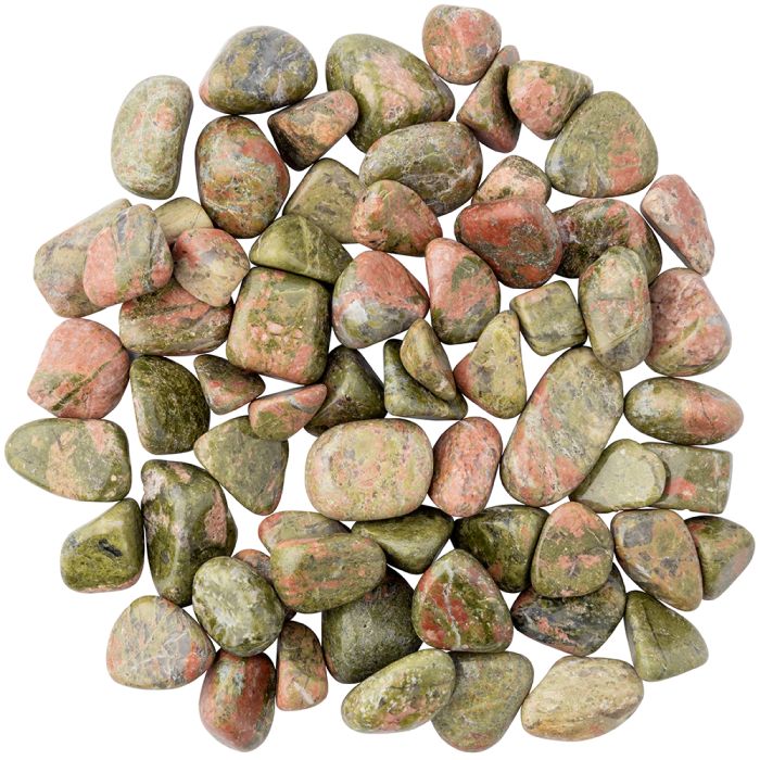 Unakite Small Tumblestone 10-20mm (250g) NETT