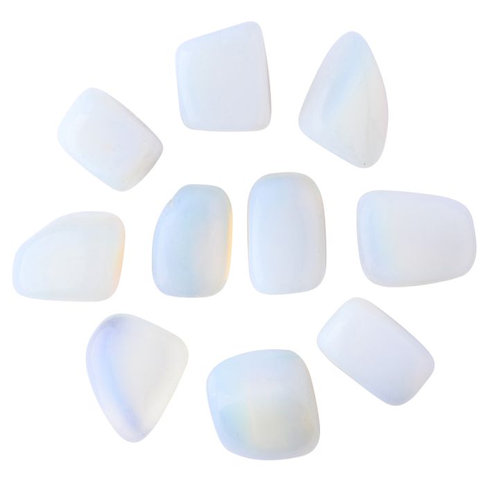 Opalite Glass Large Tumblestone 30-40mm (250g) NETT