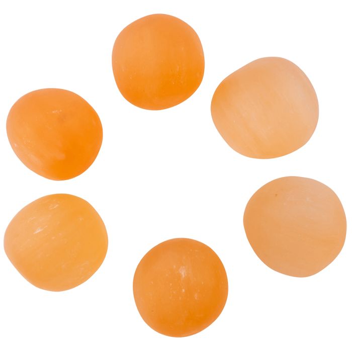 Orange Selenite Medium Tumblestone 20-30mm (100g) 