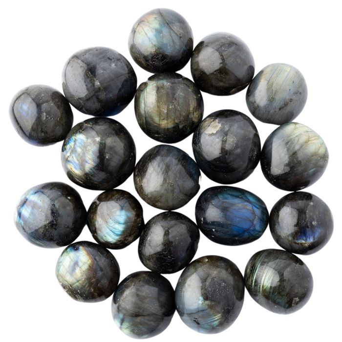 Labradorite Large Tumblestone 30-40mm, Madagascar (1KG) NETT