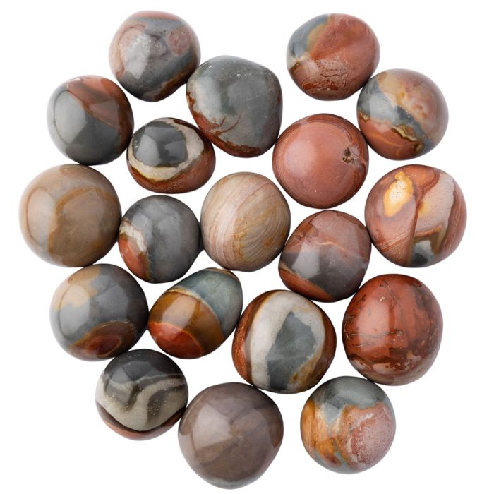 Polychrome Jasper Large Tumblestone 30-40mm, Madagascar (KG) NETT