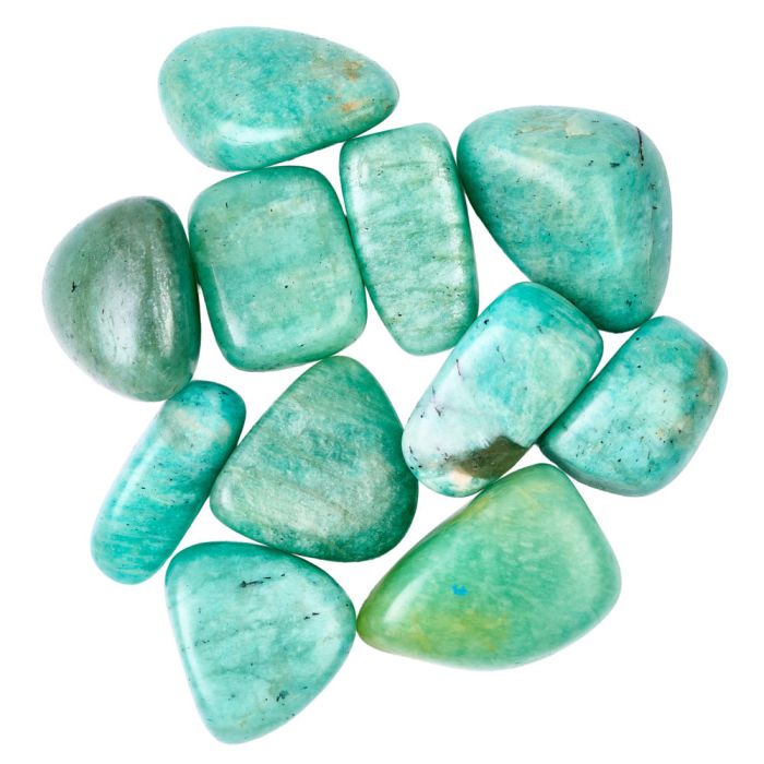 Amazonite Medium Tumblestone 20-30mm, India (100g) NETT