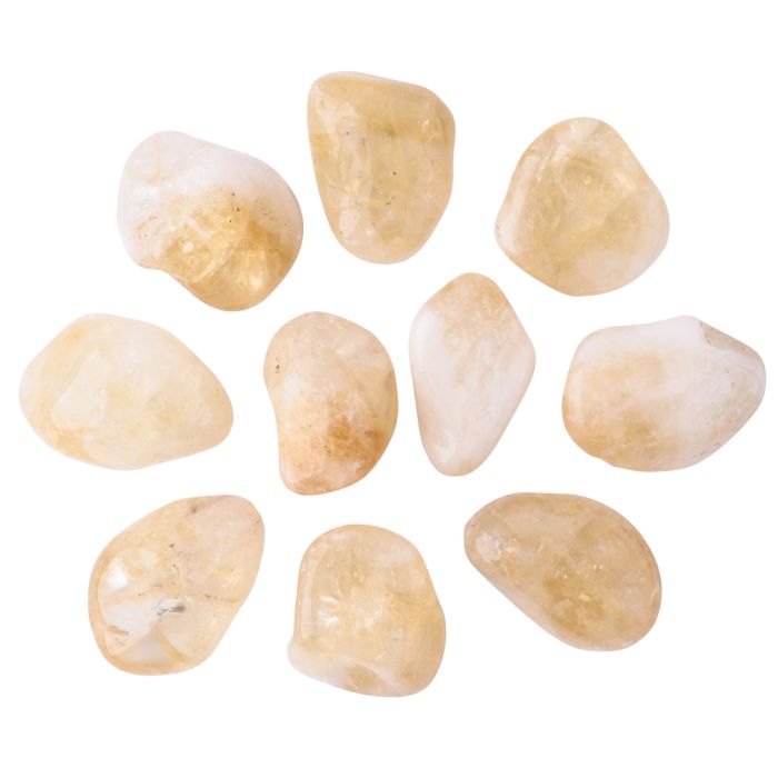 Citrine Heat Treated 'B' Grade Large Tumblestone 30-40mm (250g) NETT