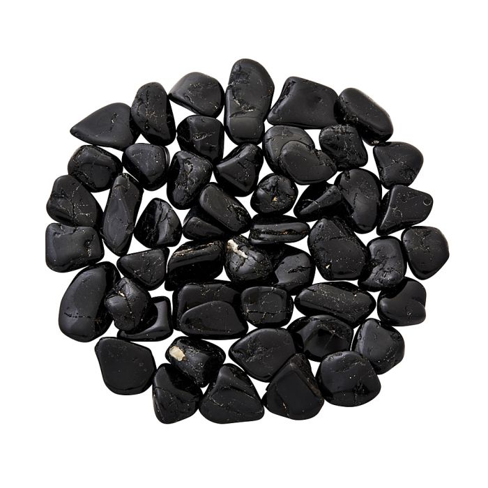 Tourmaline Black A Grade 20-30mm Medium Tumblestone (250g) NETT