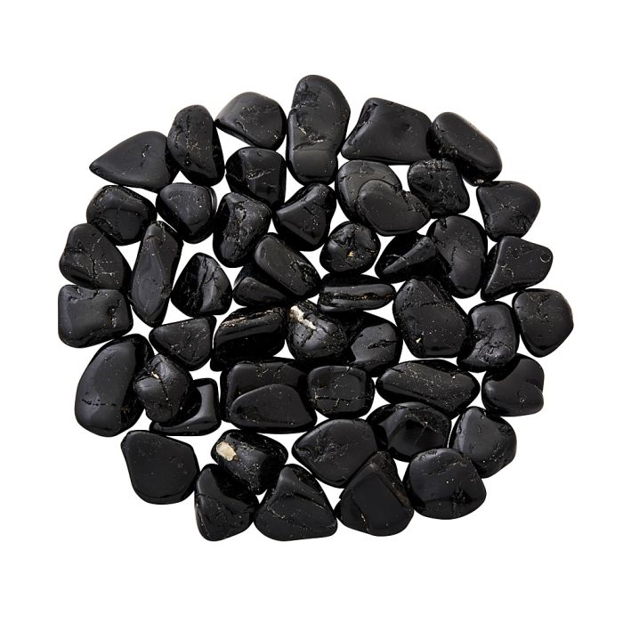 Tourmaline Black A Grade 20-30mm Medium Tumblestone (250g) NETT