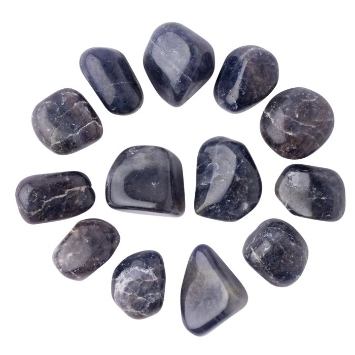 Iolite Medium Tumblestone 20-30mm, India (100g) NETT