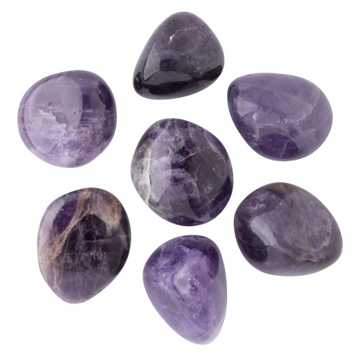 Amethyst High Polish Medium Tumblestone 20-30mm, Zambia (100g) NETT