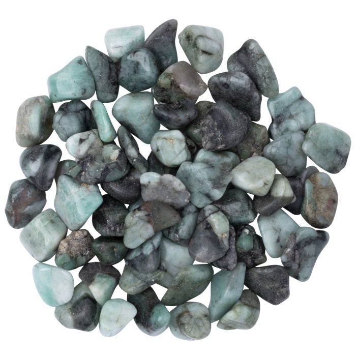 Emerald A Grade Tumbled Chips 5-10mm, Brazil (100g) NETT