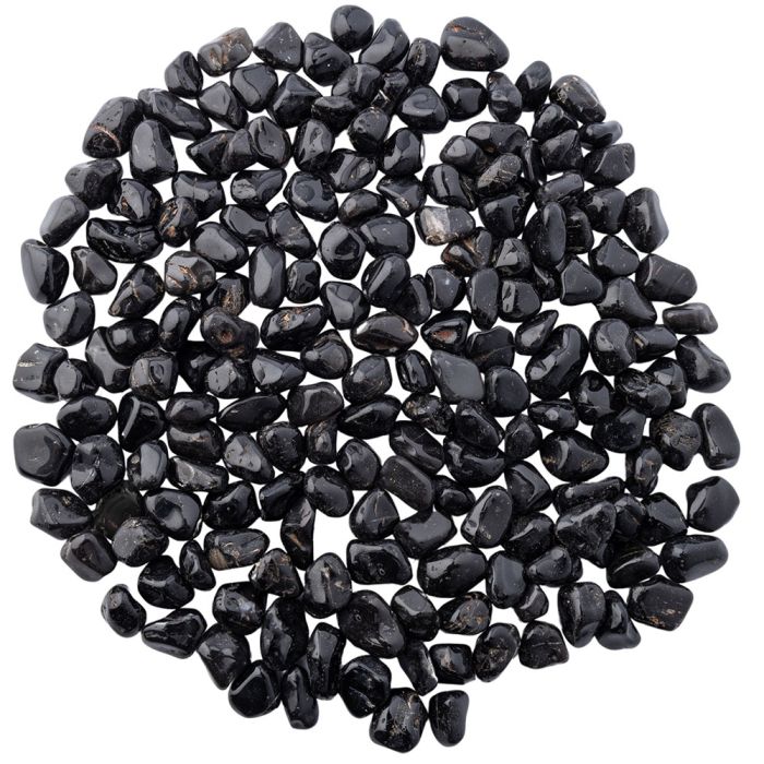 Onyx Black Small Tumblestone 10-15mm, Brazil (250g) NETT