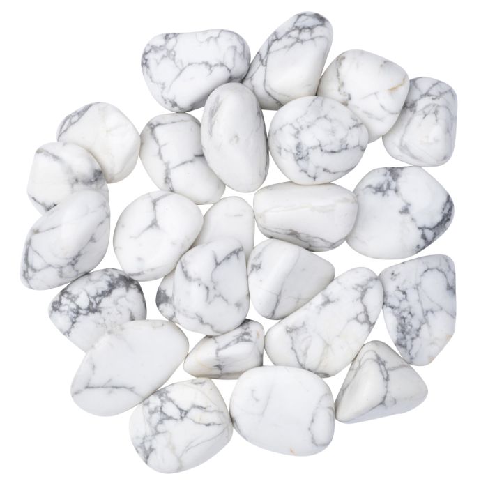 Howlite Large Tumblestone 30-40mm, China (250g) NETT