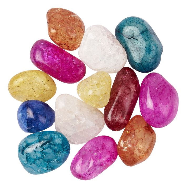Crackle Quartz Large Tumblestones, 30-40mm (250g) 