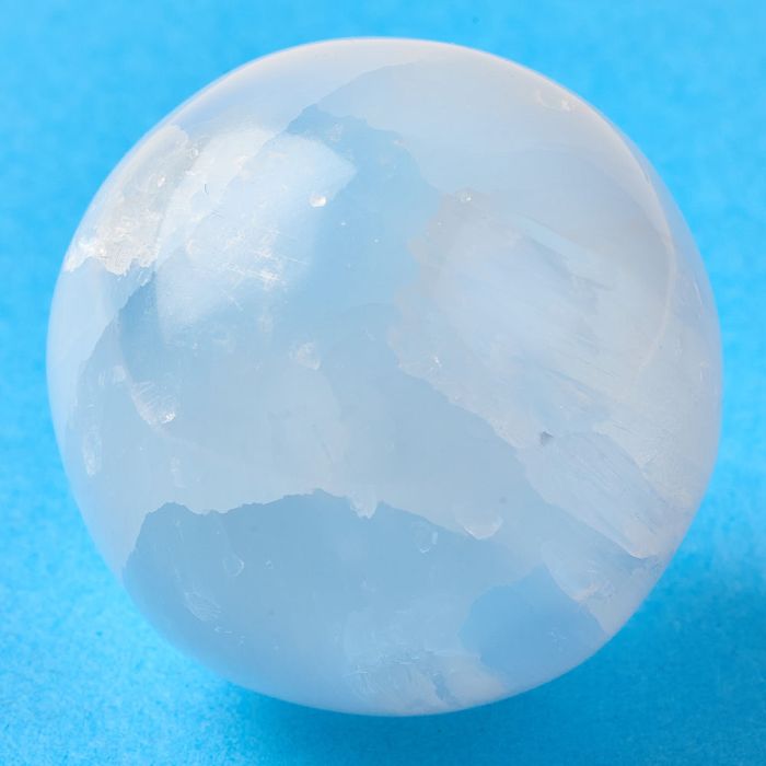 Extra Small Selenite Sphere approx 30-40mm, Morocco (1pc) NETT
