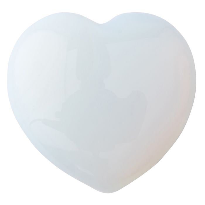 Opalite (Synthetic) Heart 40x40x12mm (1 Piece) NETT