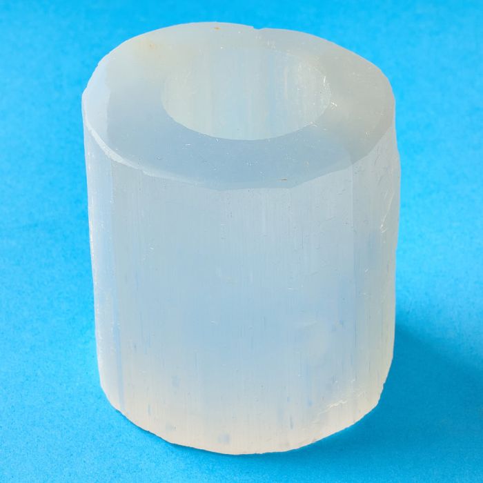 Selenite Polished Top Tealight Holder 80mm (1 Piece) NETT