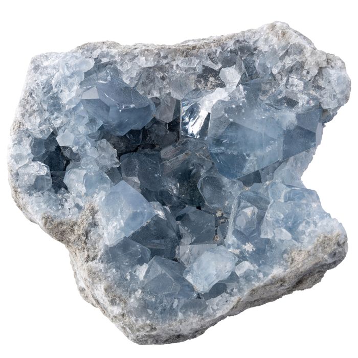 Celestite Cluster Boxed approx 3-5.5", Madagascar (1pc) NETT