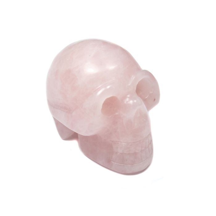 2" Skull Carving Rose Quartz (1 Piece) NETT
