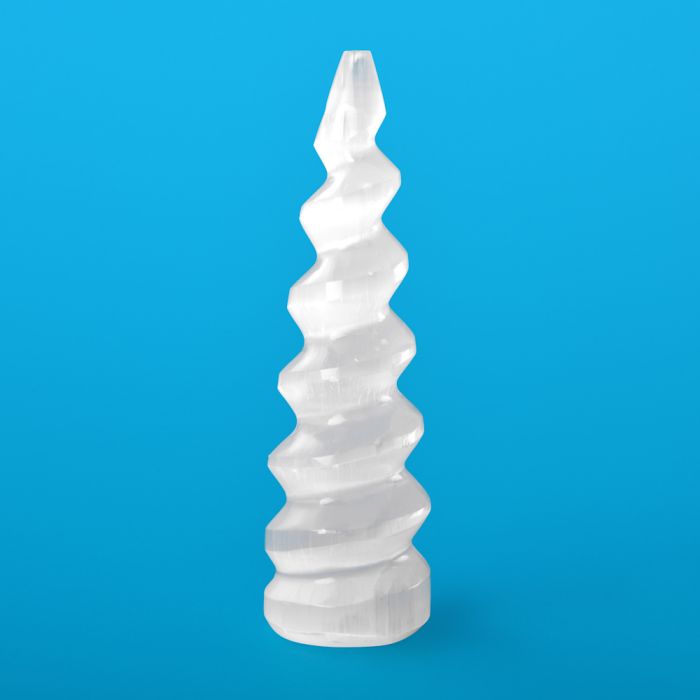 Selenite Unicorn Horn 150mm (1 Piece) NETT