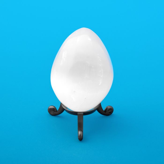 Selenite Polished Gemstone Carved Egg 65mm+ (1 Piece) NETT