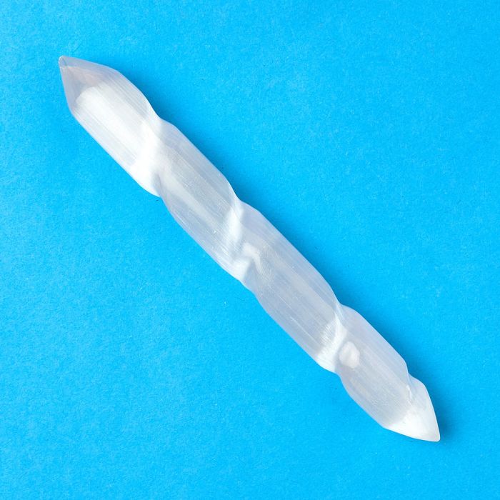 Selenite Spiral Massage Wand 150mm (1pc) NETT