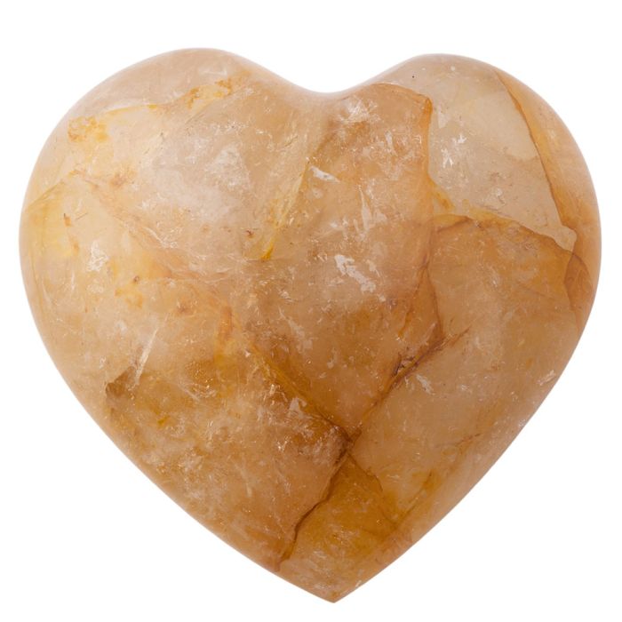 Golden Healer Hematoid Quartz Puff Heart approx. 50mm, Madagascar (1pc) NETT