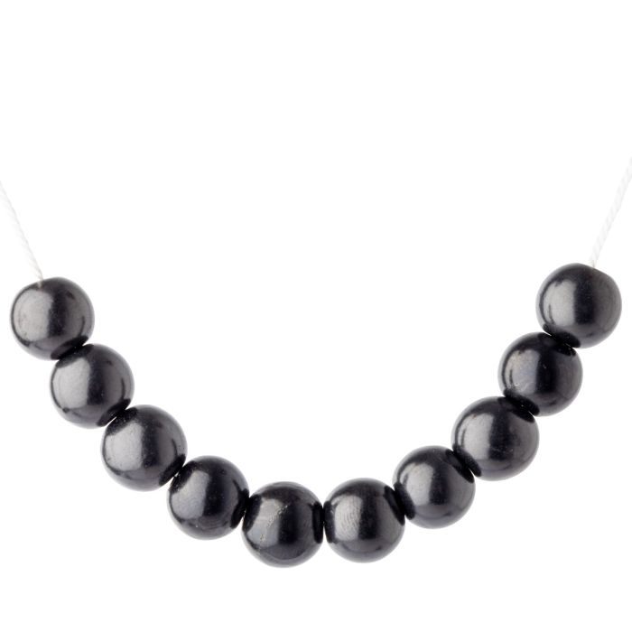 10mm Shungite Beads (Thong Not Included), Russia (10pcs) NETT