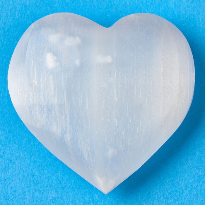 Small Selenite Heart 45-50mm (1pc) NETT