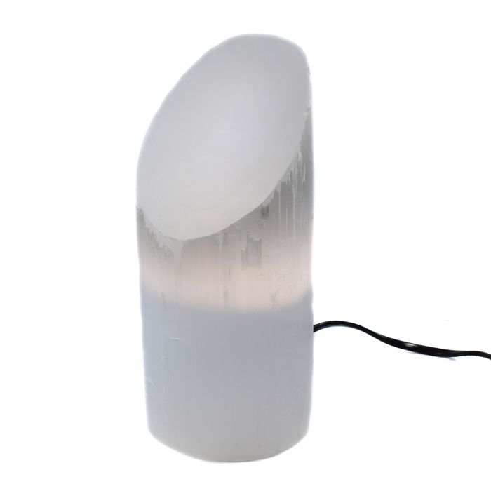 Selenite Elliptic Cylinder Lamp 20cm (Including Electrics) (1 Piece) NETT