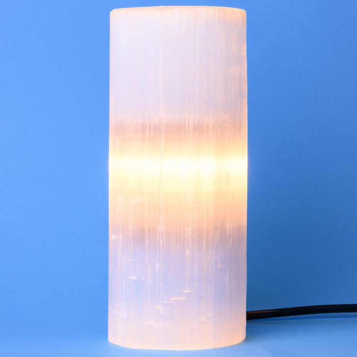 Selenite Lamp Flat Top 20cm (includes UK electrics) (1 Piece) NETT