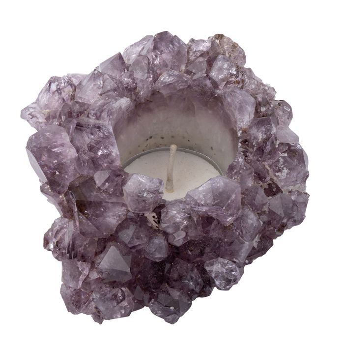 Amethyst Tealight Holder, Brazil (1 Piece) NFD