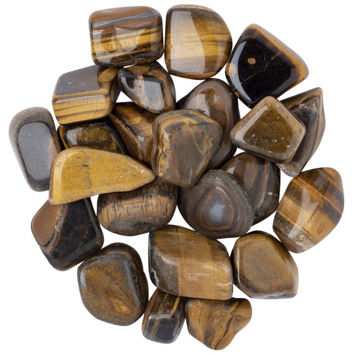 Tiger Eye Gold Jumbo Tumblestone 50-80mm, China (1kg) NETT