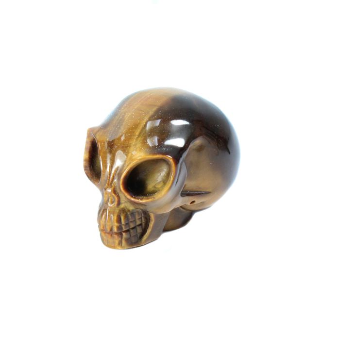 Tiger Eye Alien Skull 2" (1 Piece) NETT