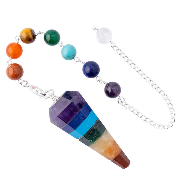 Chakra Pendulum with Removable Beaded Chain (1pc) NETT